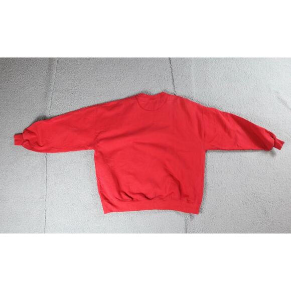 Disney Sweatshirt Vintage Mens Large Red Mickey Mouse Pull Over - Picture 2 of 7